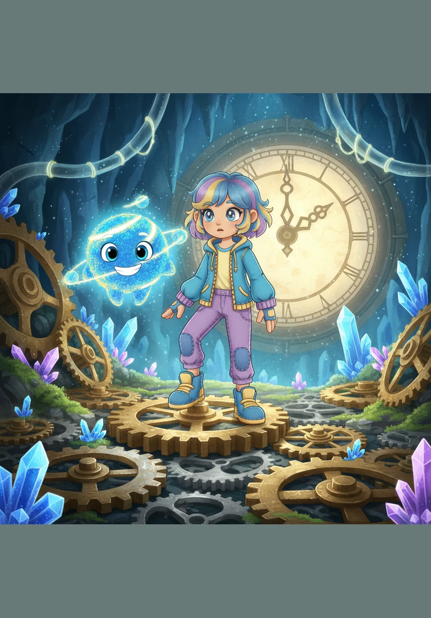 Олар ұзын, жарқыраған мыс сымның ішіне кірді, бұл жерде миллиондаған электрондар бір бағытқа қарай жүгіруге дайындалып тұр екен. Электрон бұл қозғалыстың электр тогы деп аталатынын айтып берді.