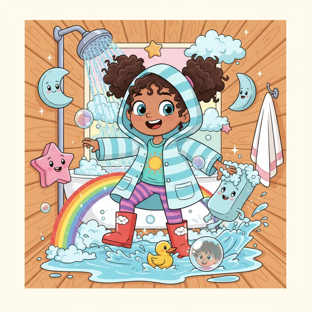 Safya's Splashy Shower Adventure!