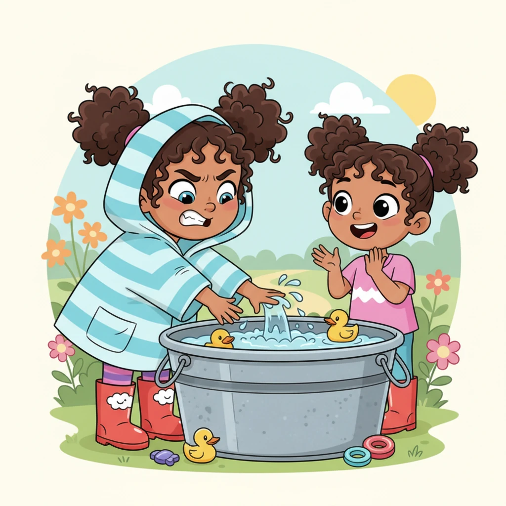 With a dramatic flourish, Lily reached in and carefully tested the water, her face scrunching up comically if it was too cold, then beaming with joy as she found the perfect warm temperature. Safya giggled, ready to try it herself.