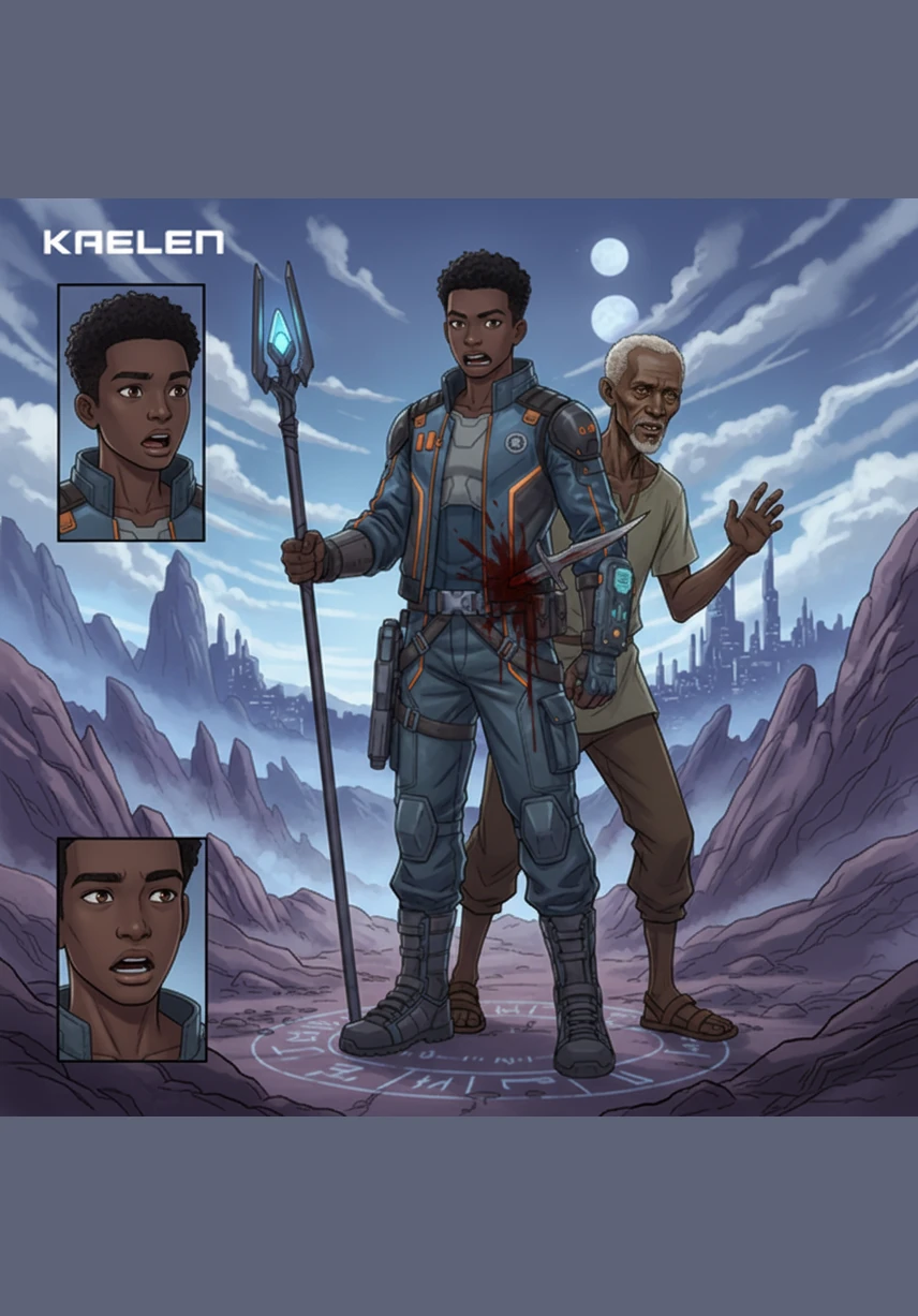 A sharp flash of the future blinded his senses, revealing a terrifying horizon where the skies turned a bruised purple and the earth began to crack. He realized his new gift of precognition was not just a curiosity, but a dire warning of a coming calamity.