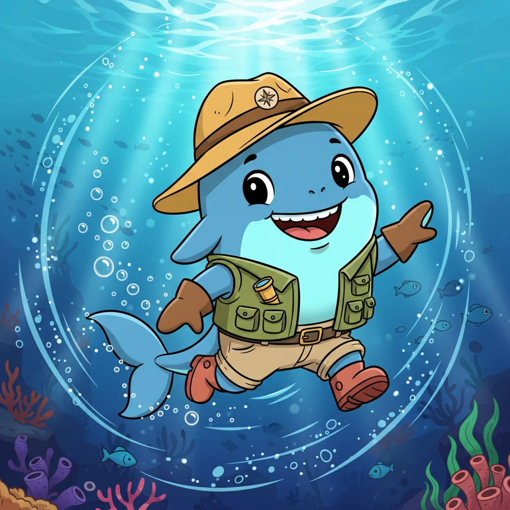 One sunny morning, Luna decided it was time for a grand adventure. With a mighty swish of her tail, she propelled herself forward, a trail of bubbles following her as she plunged into deeper, unknown currents. The water sparkled around her, full of promise.