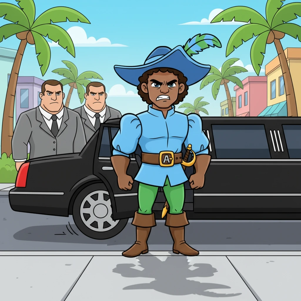 Theodore's eyes narrowed into slits, a cold fury emanating from him. With a curt nod to his silent cronies, he turned and re-entered the limousine, which silently sped away, leaving behind a lingering sense of foreboding and a shadow on the sunny street.