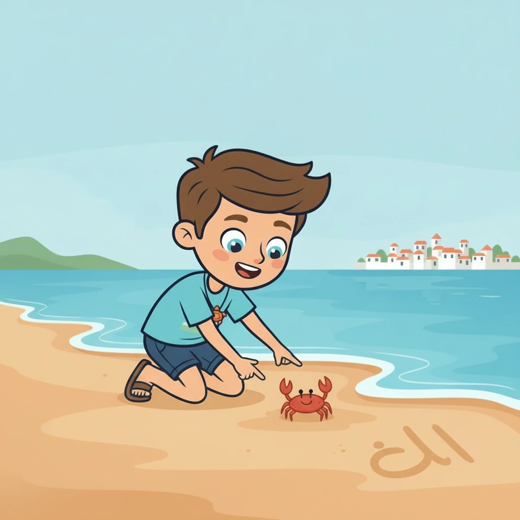 Un matin, alors qu'ils admiraient leur travail, un petit crabe est sorti de son trou pour trotter sur le sable fraîchement nettoyé. C'était un signe, une récompense silencieuse de la nature. Le retour de la vie marine symbolisait le succès de leur mission, remplissant leurs cœurs d'une joie immense.