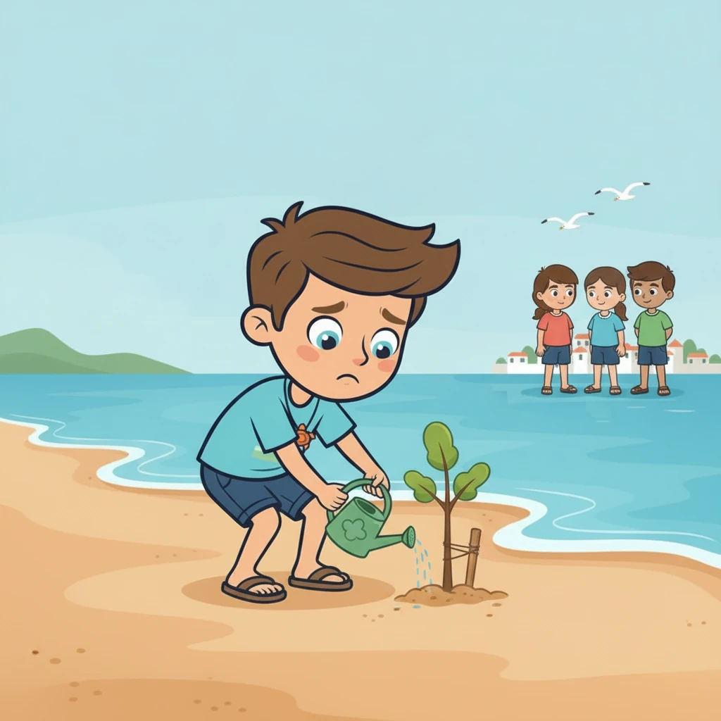 Aujourd'hui, la plage est immaculée, un exemple éclatant de ce que des efforts collectifs peuvent accomplir. Léo, Chloé, Sam et Maya s'y retrouvent souvent, observant les vagues paisibles et les oiseaux marins. Ils savent que leur action a fait une différence, et que leur histoire continuera d'inspirer d'autres personnes à prendre soin de notre belle planète.