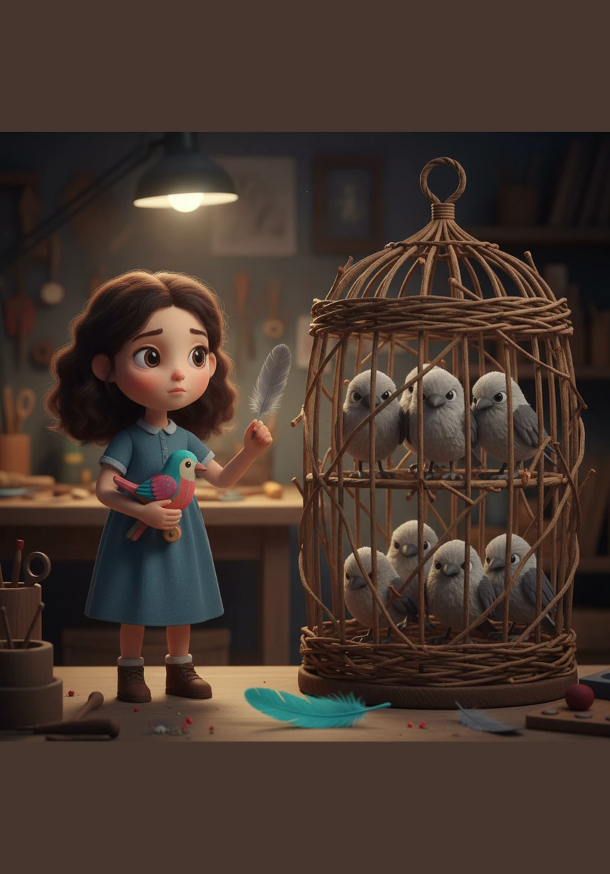 With trembling hands but a resolute heart, Elena walks into her boss's glass-walled office and places her resignation letter on the mahogany desk. The grey, corporate world behind her seems to fade as she finally chooses her own path over the one expected of her.