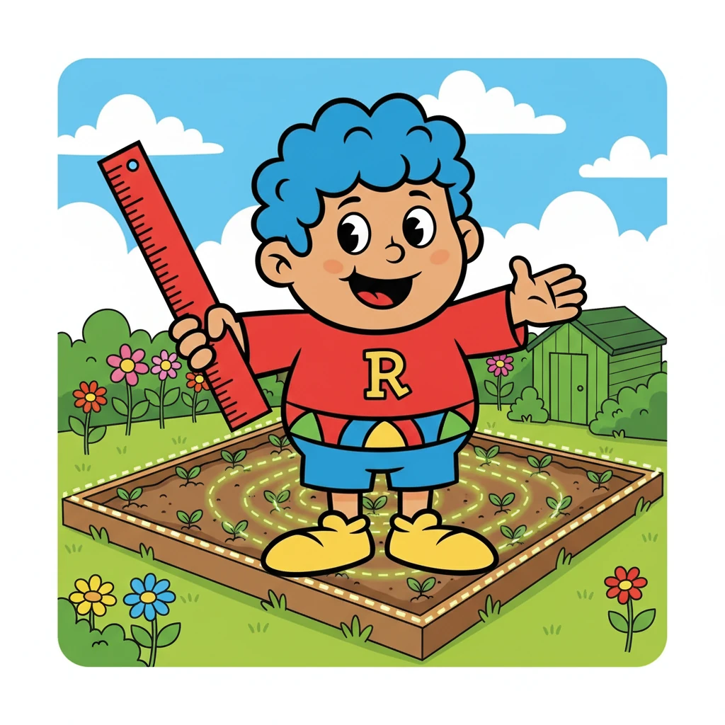 He calculated the area of the garden to determine how much soil was needed and the perimeter to decide on the fencing. It all made sense now! Radius felt a surge of confidence as he applied his newfound knowledge.