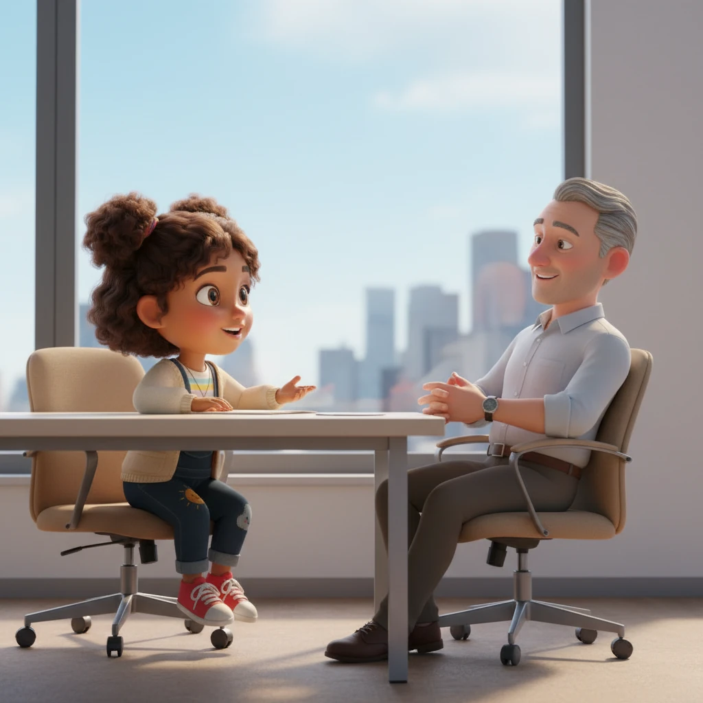 Seated across from Mr. Harrison, Maya listened intently to the first question. She took a moment to gather her thoughts, then articulated her answer with clarity and confidence. The conversation flowed, building a comfortable rapport between them.