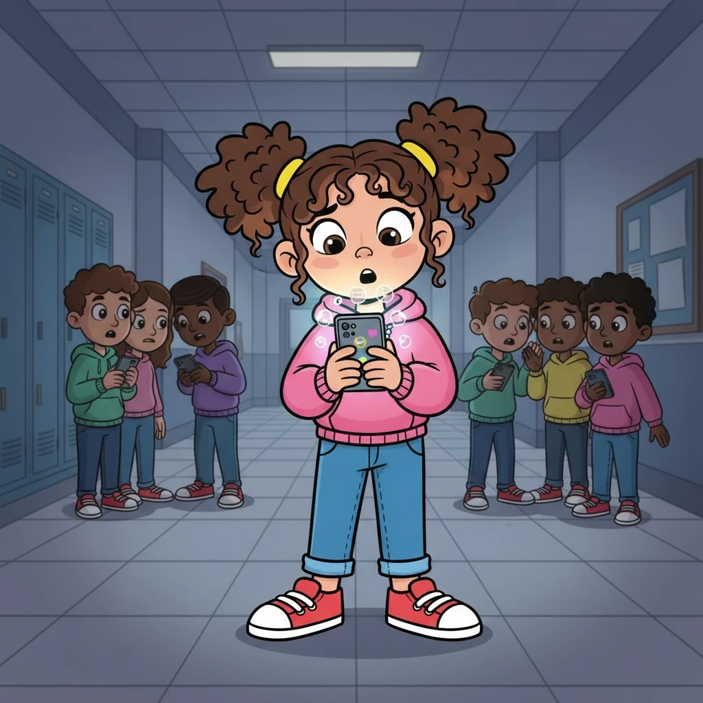 Maya scrolled through her phone, her face lit by the glow of the screen. A new Instagram account, 'The Post', had sprung up, and everyone at school was following it. Whispers filled the hallways about its latest post, a fabricated rumor about two classmates.