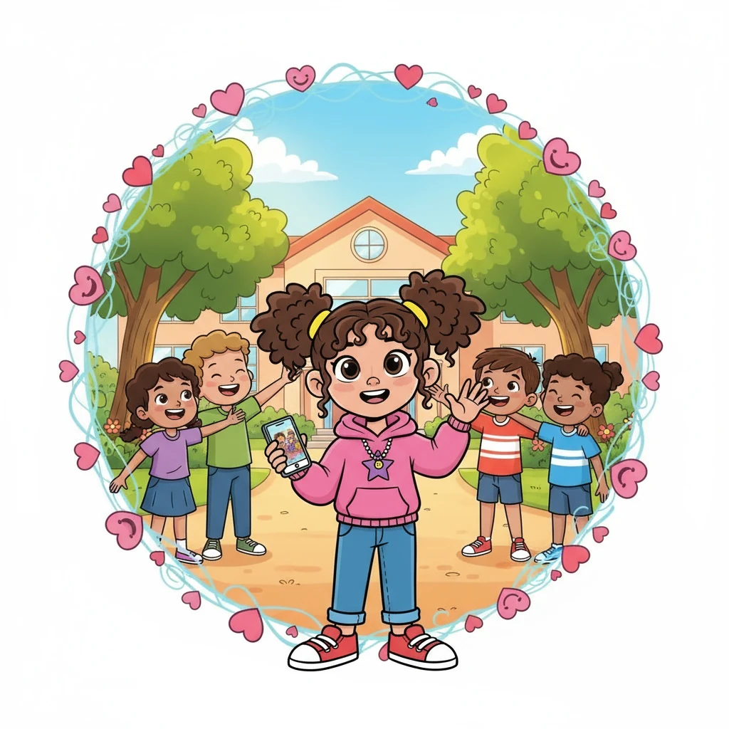 The fake account was eventually exposed, and the truth came out. Maya and her friends learned a valuable lesson about the power of words and the importance of supporting each other. The school returned to a place of friendship and understanding, with a newfound respect for online responsibility.