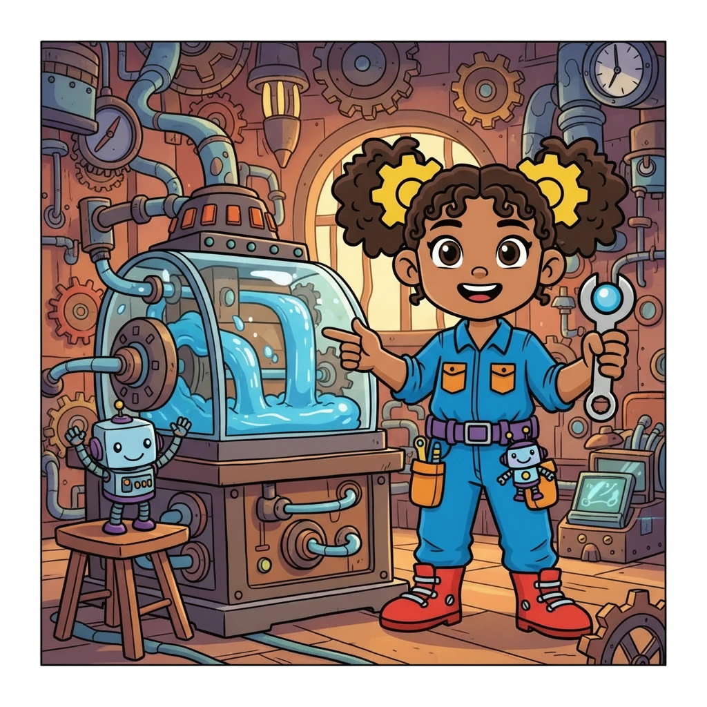 After days of research and analysis, Sanya had her breakthrough. She identified the root cause: a lubrication problem. With a clever solution, she designed a new lubrication system, and the machine started running smoothly again.