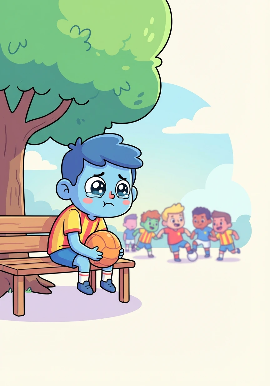 ایک دن، رِزوان کو اپنی ٹیم سے نکال دیا گیا۔ وہ بہت اداس ہوا، لیکن اس نے ہمت نہیں ہاری۔