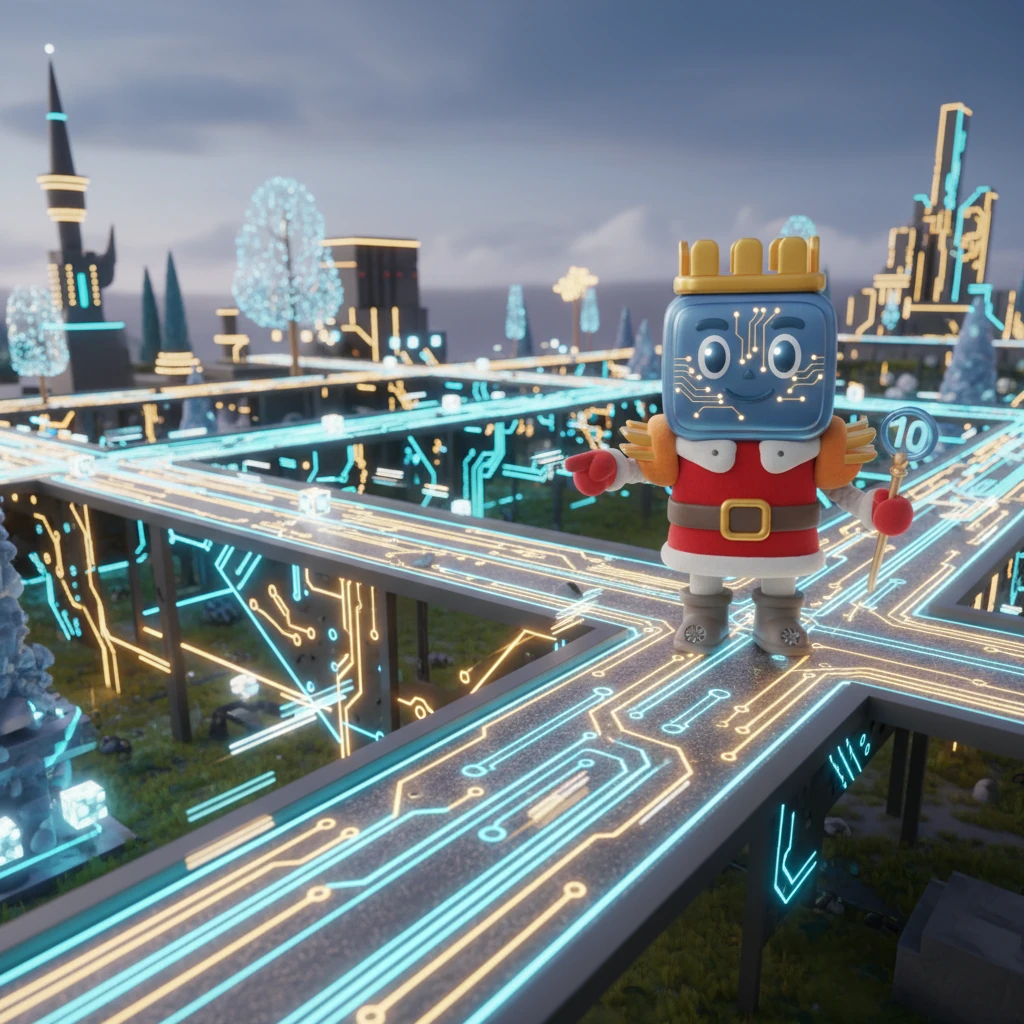 The grand unveiling arrived, and Archie's optimized design was implemented across the Memory Gardens. Data packets now surged through the pathways with incredible speed and efficiency, illuminating the entire section of the kingdom. The once sluggish gardens now pulsed with vibrant, rapid information exchange.