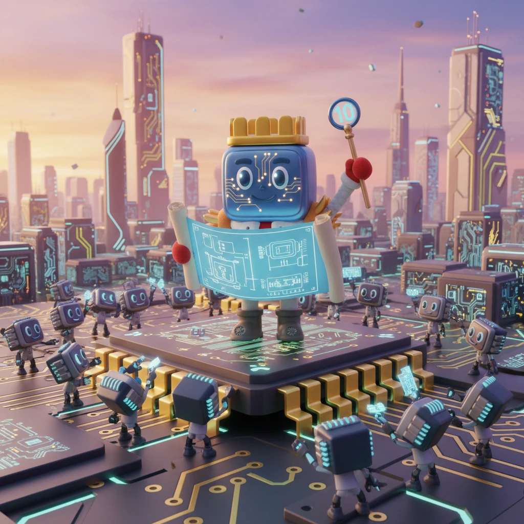 Archie was hailed as a hero, his dedication and ingenuity celebrated throughout Siliconia. He continued his work, designing even more advanced architectures, his legacy inspiring countless young processors and architects. The Kingdom of Siliconia thrived, built on the foundations of his brilliant and precise designs.