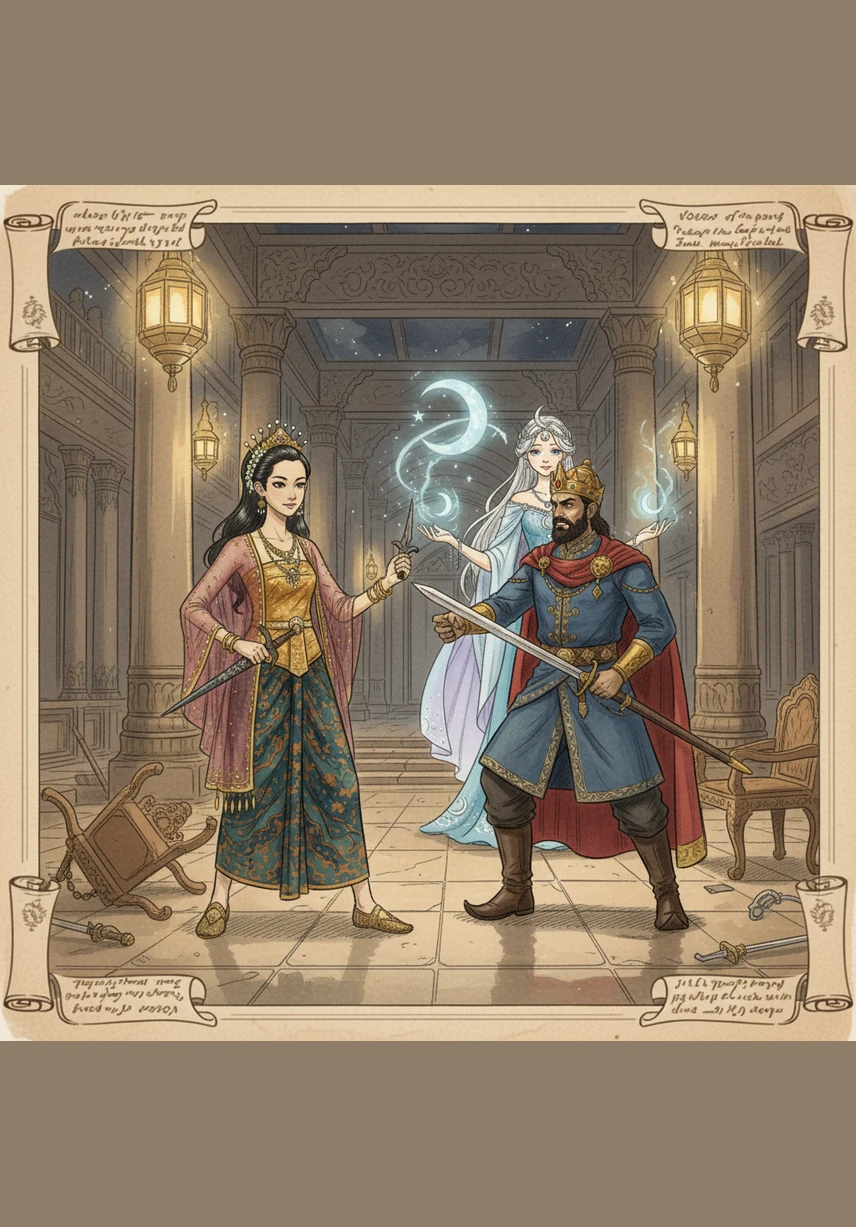 While the other sisters are busy scrambling for their expensive gifts and jewels, the King realizes that Princess Yellow's kindness is the most precious treasure of all. They all learn that being diligent, kind, and caring is the true path to happiness.