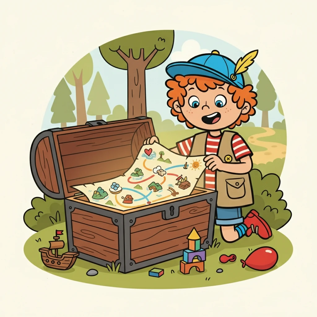 I kistan fanns inte guld eller ädelstenar, utan en vacker karta över vänskapens värden. De förstod att skatten var deras vänskap.