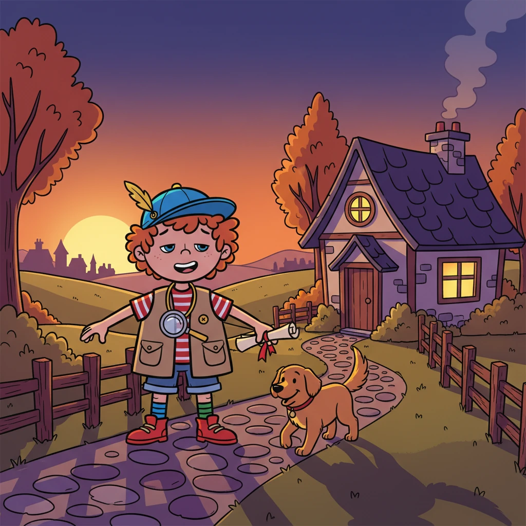 När solen började gå ner, återvände de till sina hem, trötta men lyckliga. De hade upplevt ett fantastiskt äventyr tillsammans.