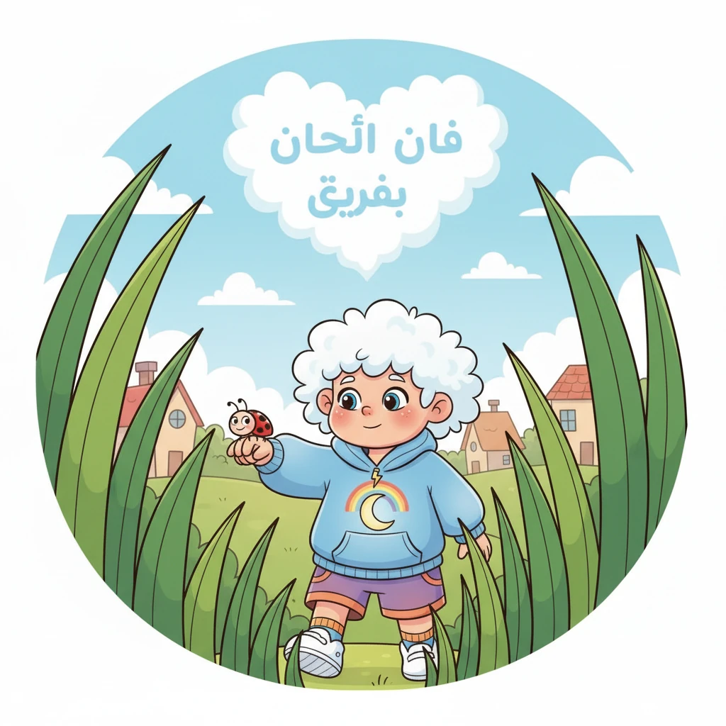 The brave ladybug, who Cloudy learned was named Dotty, carefully scurried onto Cloudy's warm, soft hand. Together, they began their journey, Cloudy's steps slow and deliberate through the jungle-like tall grass. Dotty clung tightly, a glimmer of hope in her tiny eyes.