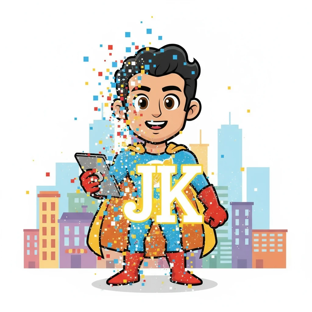 Jitendra Kashyap smiled, then vanished into pixels, leaving behind a glowing symbol: his monogram, 'JK'. His legacy would live on, a reminder that whenever creativity needed saving, the Design Savior would be there.
