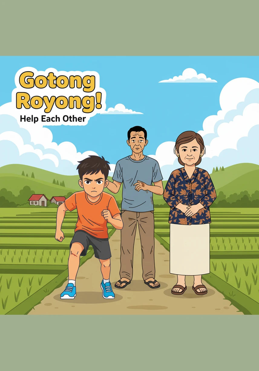 Bimo duduk terpaku di depan televisi tua, matanya berbinar melihat pelari nasional melintasi garis finis dengan bangga. Di dalam hatinya, tumbuh sebuah impian besar untuk menjadi pelari profesional yang akan membanggakan negaranya suatu hari nanti.