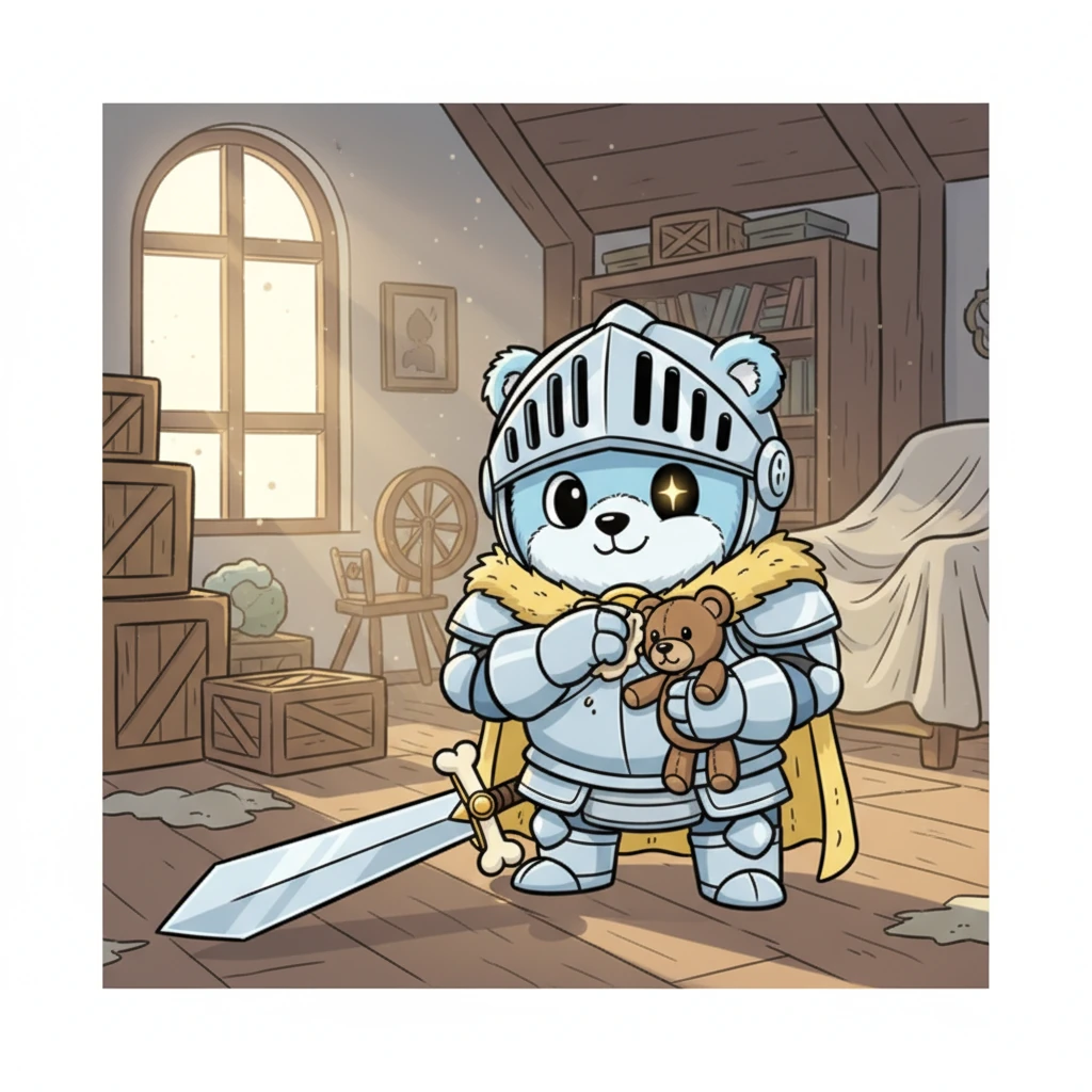 Bram schoof dichterbij en pakte voorzichtig het beertje op. Terwijl hij het stof eraf veegde, verscheen er een glimlach op zijn gezicht, en zijn glazen oog leek even te fonkelen. O, kleine Fuzzel, mompelde hij zachtjes, ik heb je zo lang gemist. Het bleek een oude vriend te zijn, een kameraad uit zijn eigen kindertijd, jaren geleden verloren.