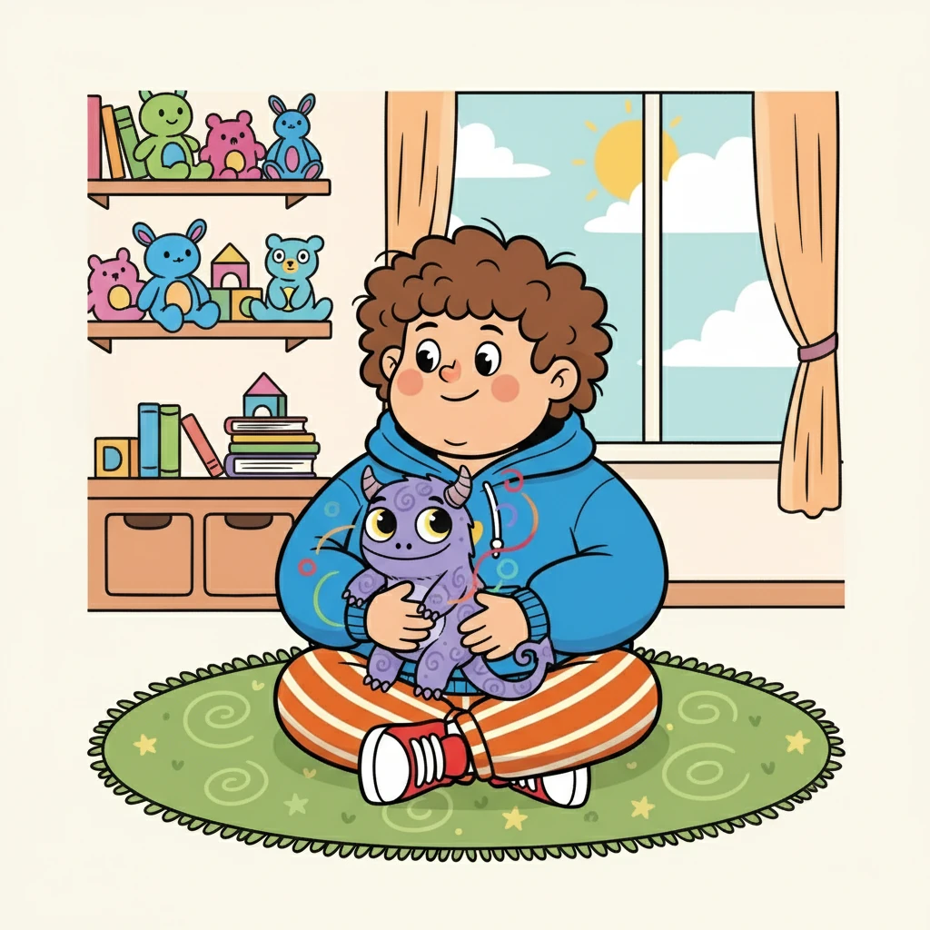 O monstrinho era especial, pois cada cor representava um sentimento diferente. O monstrinho olhou para Martins com olhos curiosos, pronto para compartilhar seus segredos.