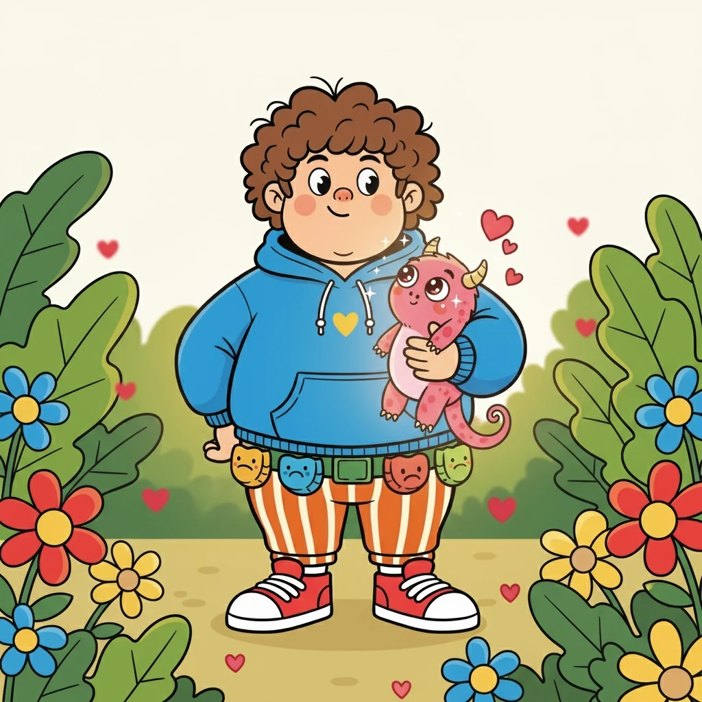 O monstrinho se transformou em rosa. "O amor!" sussurrou o monstrinho, com um brilho nos olhos.