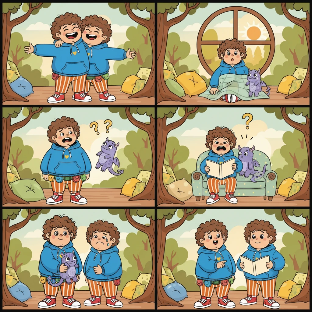 O monstrinho e Martins se tornaram grandes amigos, compartilhando alegrias, tristezas e aprendendo juntos sobre a vida. Eles sempre estavam lá um para o outro.