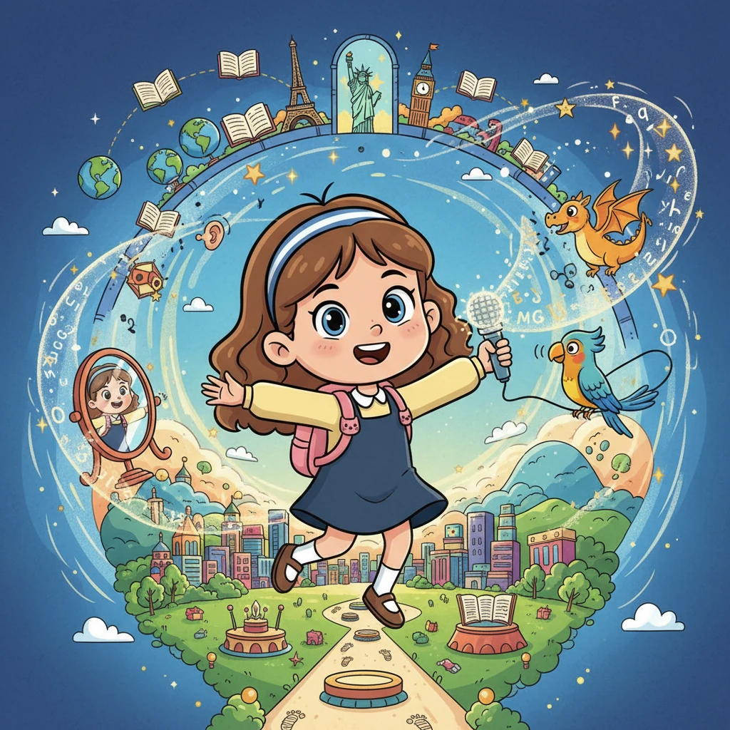 Lily's Shadowing Journey: Unlocking English Adventures