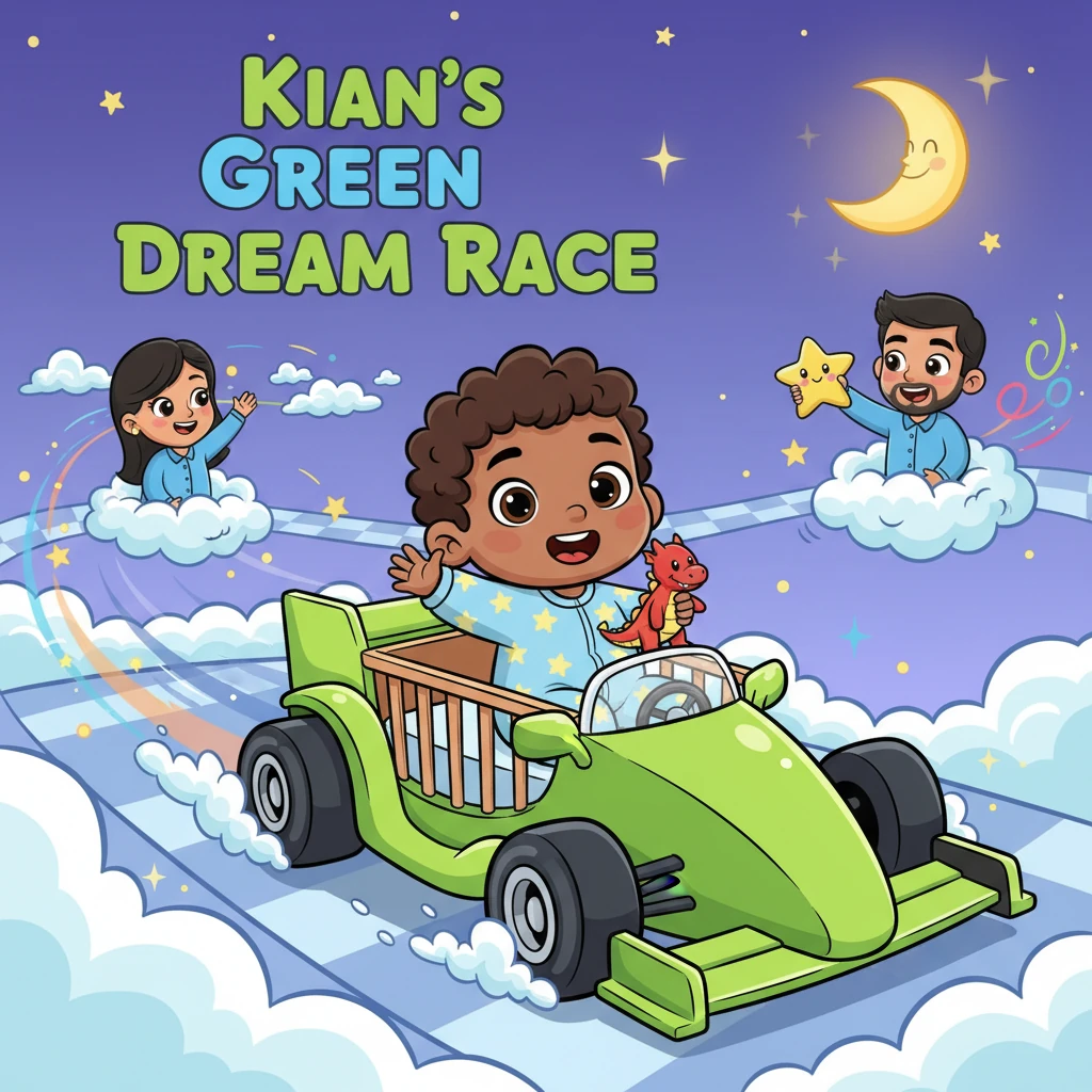 Kian's Green Dream Race - bedtime