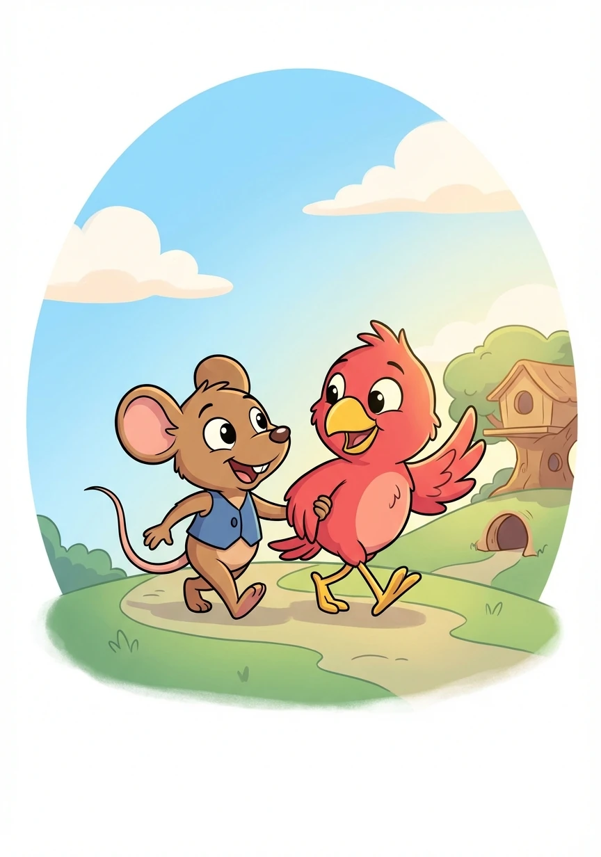Squeaky and Rosie, realizing the truth in the note, smiled at each other. They returned home, their hearts full of joy, knowing they had found the greatest treasure of all.