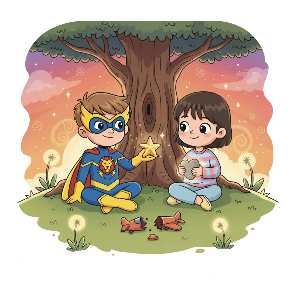The Golden Star and the Heart-Shaped Stone