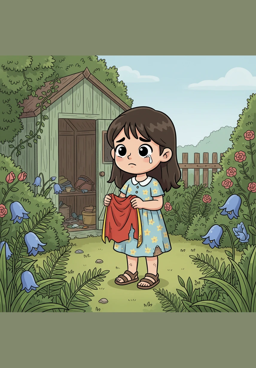 Outside in the garden, Mia spotted a smooth, heart-shaped stone nestled in the damp soil. She picked it up and wiped it clean with her sleeve, thinking about how much Leo loved collecting unique treasures from nature.