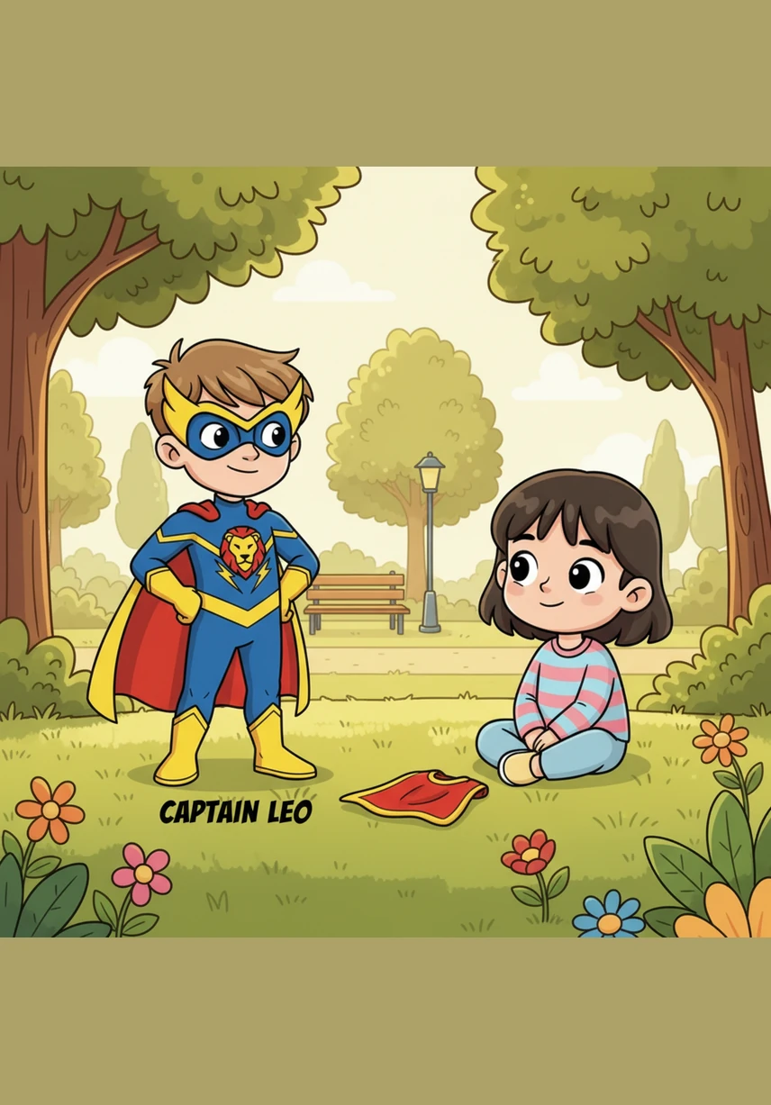 The next morning, they met at their favorite bench in the park, both feeling a little shy and uncertain. The air was quiet as they looked at their shoes, wondering who would be the first to speak and break the icy silence.