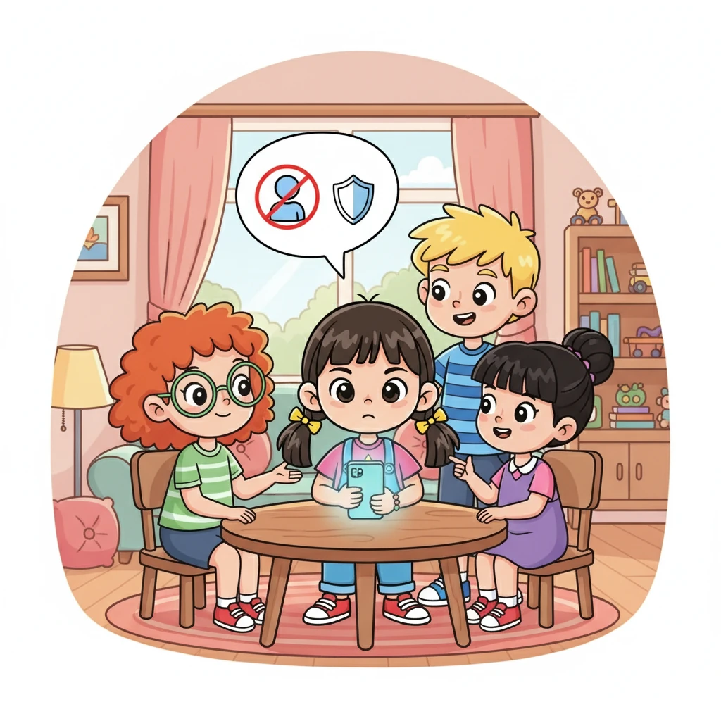 เพื่อนๆ ของ พลอย ช่วยกันคิดหาวิธีแก้ไขปัญหา พวกเขาแนะนำให้ พลอย บล็อกคนที่ไม่ดีเหล่านั้นและแจ้งเรื่องให้ผู้ใหญ่ทราบ พวกเขาให้กำลังใจ พลอย ว่าเธอไม่ได้อยู่คนเดียว