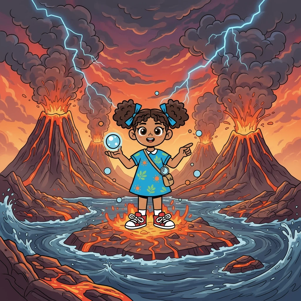 Después, Estela se sumergió en la Tierra primitiva, un planeta volcánico y lleno de energía. Contempló la formación de los continentes, la erupción de volcanes y la aparición de los primeros océanos. La atmósfera era irrespirable, pero la curiosidad de Estela era aún más fuerte.