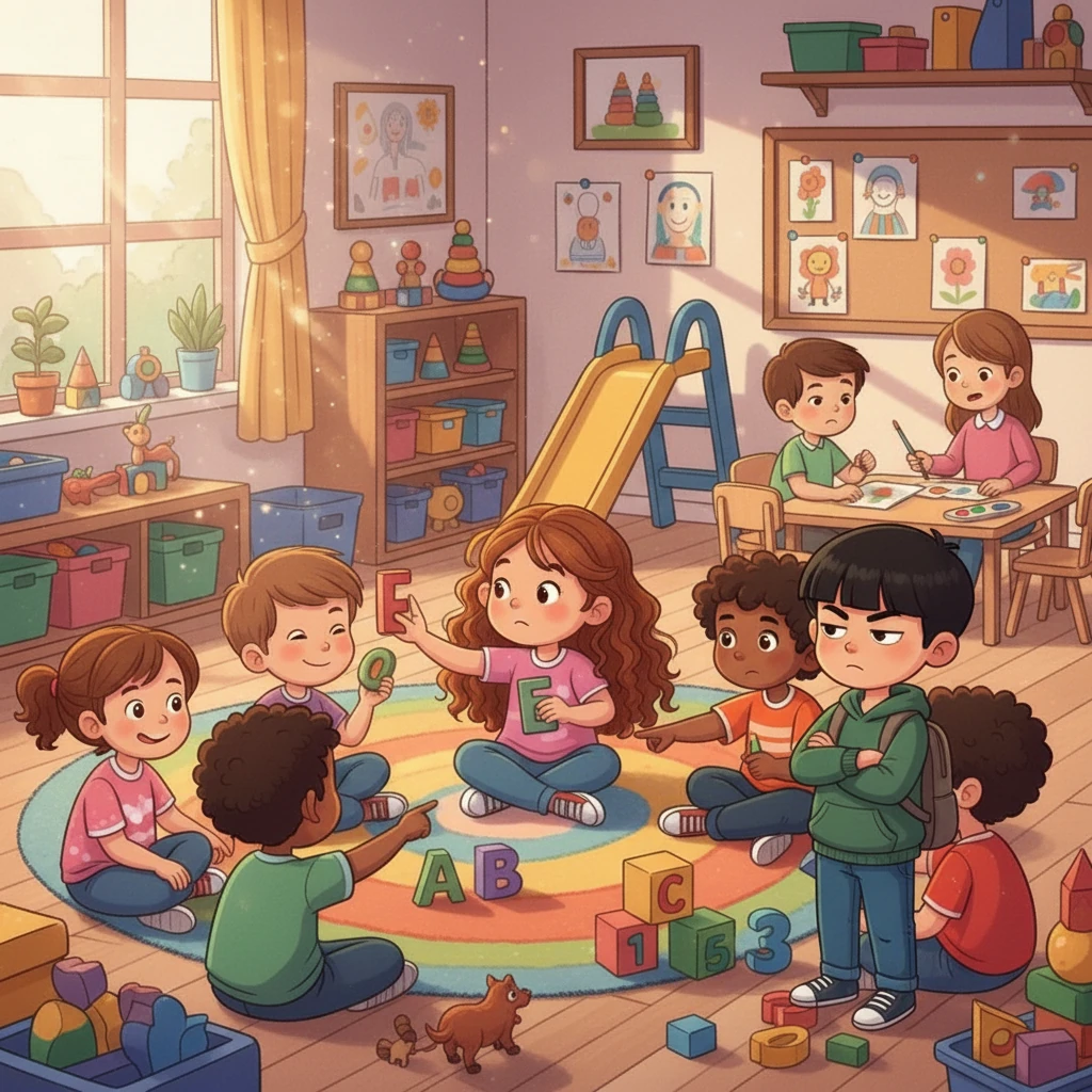 Un jour, un nouvel élève, Eliott, arriva dans la classe. Il était différent et Ellie, curieuse, voulut tout de suite le connaître. Malheureusement, Eliott ne se montra pas très amical.
