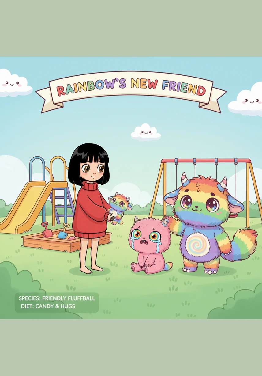 Crunch! Crunch! Nina paused her play when she heard a strange, rhythmic noise echoing across the sunny playground. She looked around with wide eyes, wondering what that mysterious sound could possibly be.