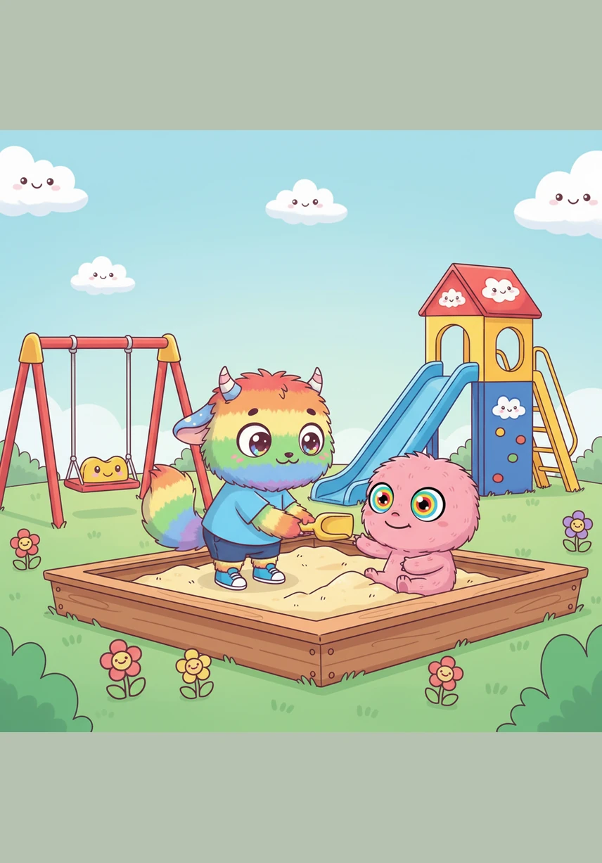 The little monster became a playground hero by using her sharp eyes to find everyone's lost toys in the grass. To celebrate their wonderful new friendship, Nina and the kids shared delicious cupcakes together under the afternoon sun.