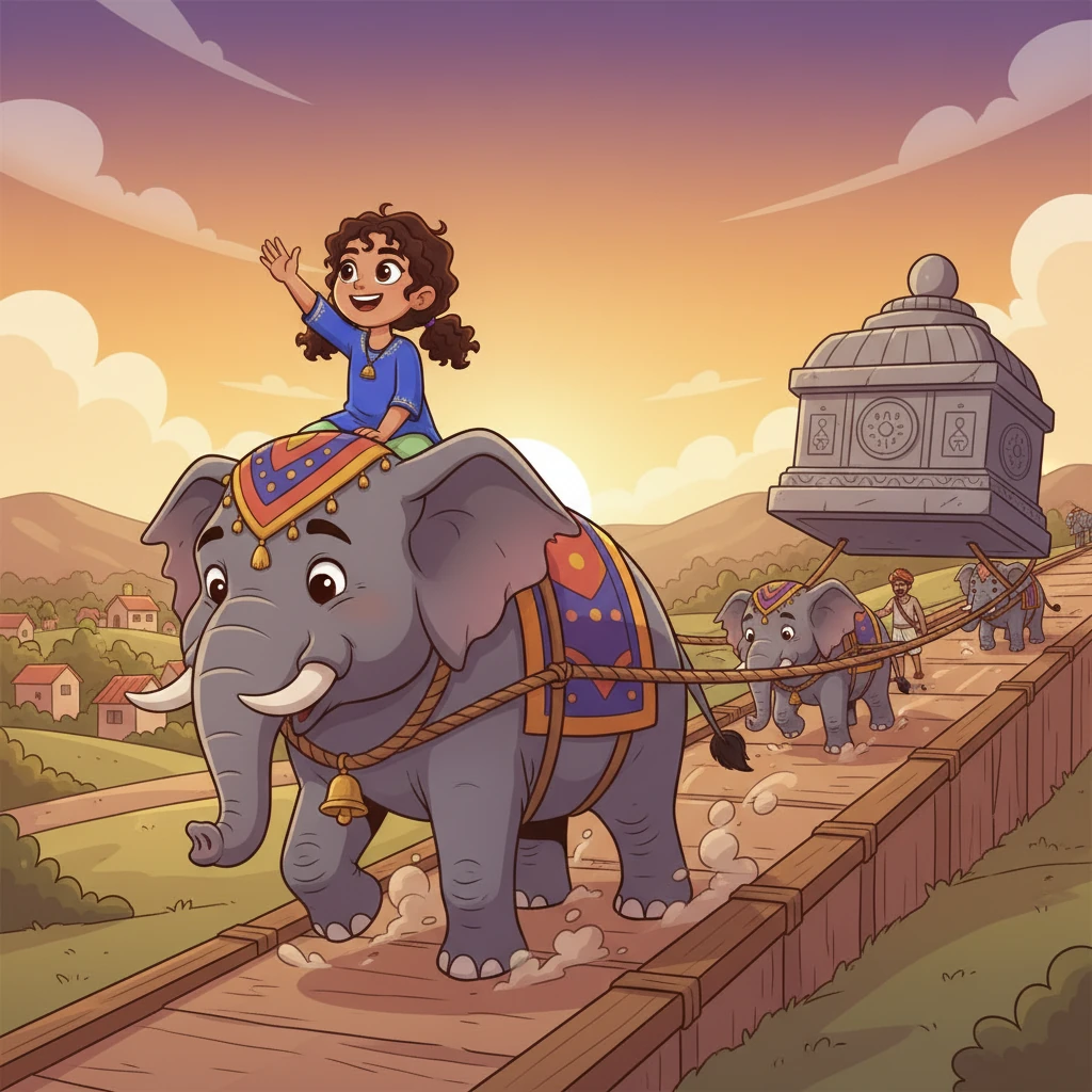With brilliant ingenuity, the engineers devise a solution: a gentle, sloping ramp extending over six kilometers from a distant village. Elephants, guided by their mahouts, slowly pull the colossal capstone up this incredible incline, inch by painstaking inch, towards its celestial perch.