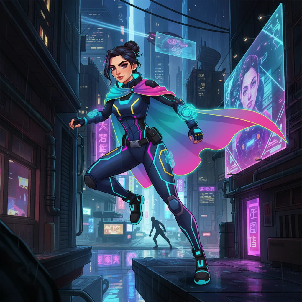 Neonjagd in der Cyber-Metropole - Science fiction