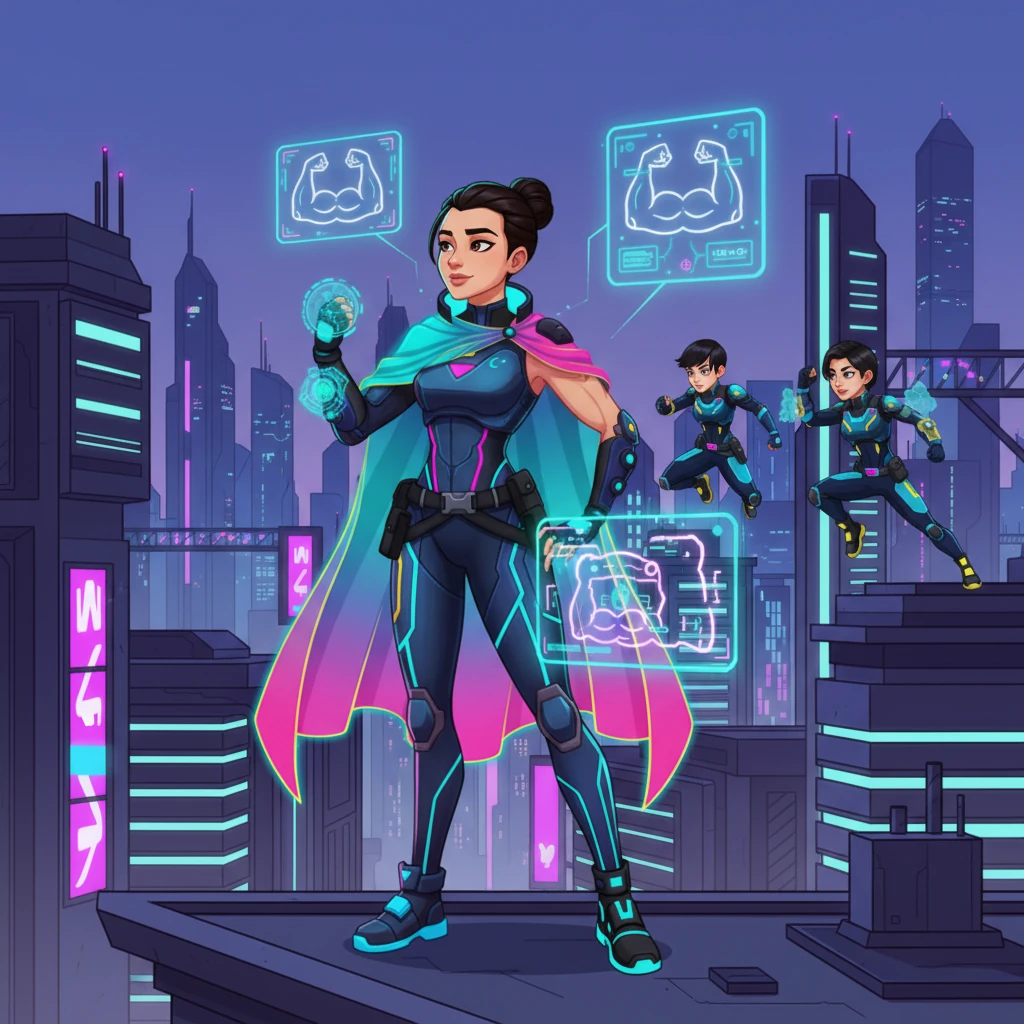 Aylin überlegt kurz, wie sie die Lage einschätzen soll. Sie registriert die sportliche Haltung der Verfolgerinnen, doch ein mentaler Abgleich mit ihrer eigenen trainierten Muskulatur – insbesondere ihrer Bizeps – offenbart einen klaren Unterschied in der physischen Stärke zu ihren Gunsten.