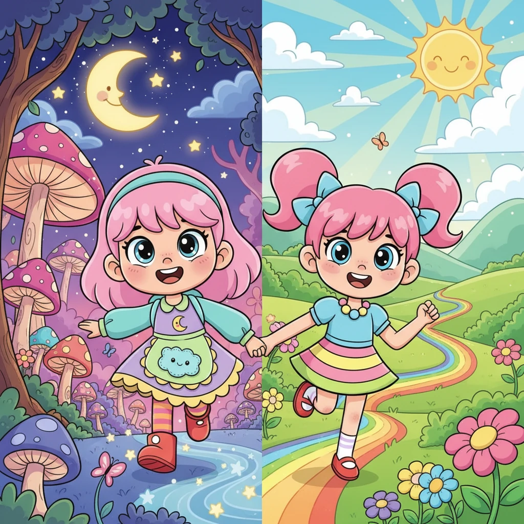 Lena i Mika: Przyjaciółki z Dwóch Światów - fairy-tale