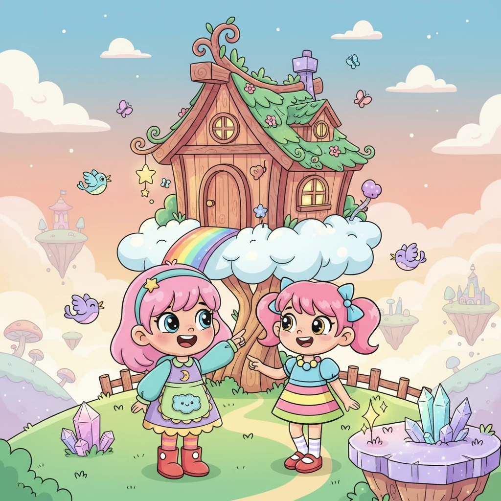 Od tamtej pory Lena i Mika spędzały razem każdą chwilę, podróżując między swoimi światami i odkrywając nowe, magiczne miejsca. Ich przyjaźń rosła w siłę, wypełniona śmiechem, wsparciem i niezachwianą lojalnością. Zbudowały mały, przytulny domek na granicy obu światów, który stał się ich wspólną przystanią.