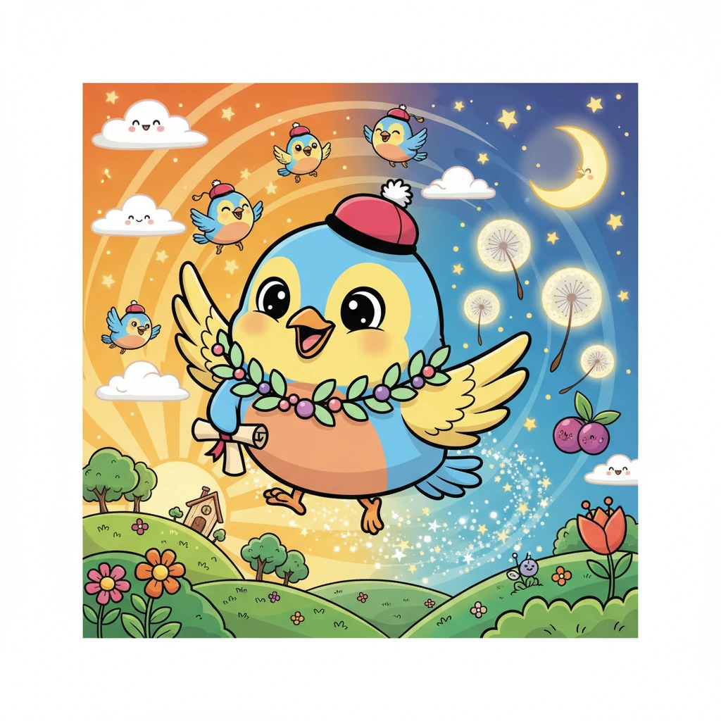 Burung Kecil Pipit yang Penuh Syukur
