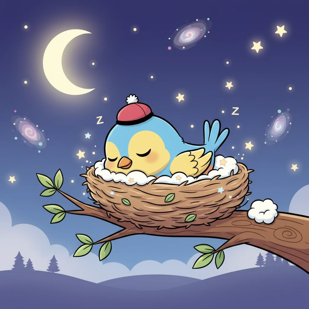 Dengan hati yang damai dan penuh rasa syukur, Pipit memejamkan matanya. Dia membayangkan semua kebaikan hari itu dan siap menyambut mimpi-mimpi indah. Pipit tertidur pulas, menantikan petualangan baru esok hari.