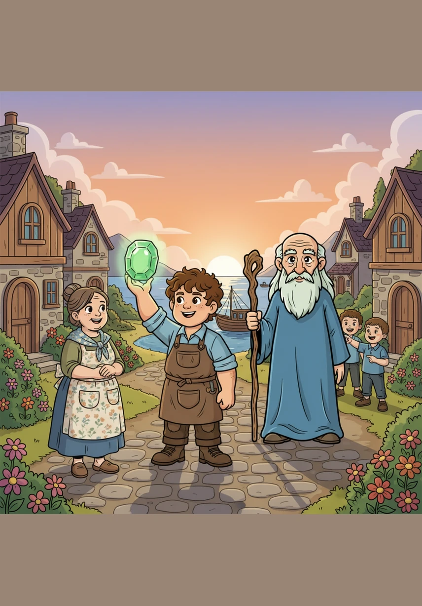 Di sebuah desa pesisir yang tenang, tinggallah seorang anak laki-laki bernama Malin yang dikenal karena sifatnya yang sangat rajin dan jujur. Meskipun hidup dalam kesederhanaan bersama ibunya, Malin selalu merasa cukup dan senang membantu tetangganya tanpa mengharap imbalan.