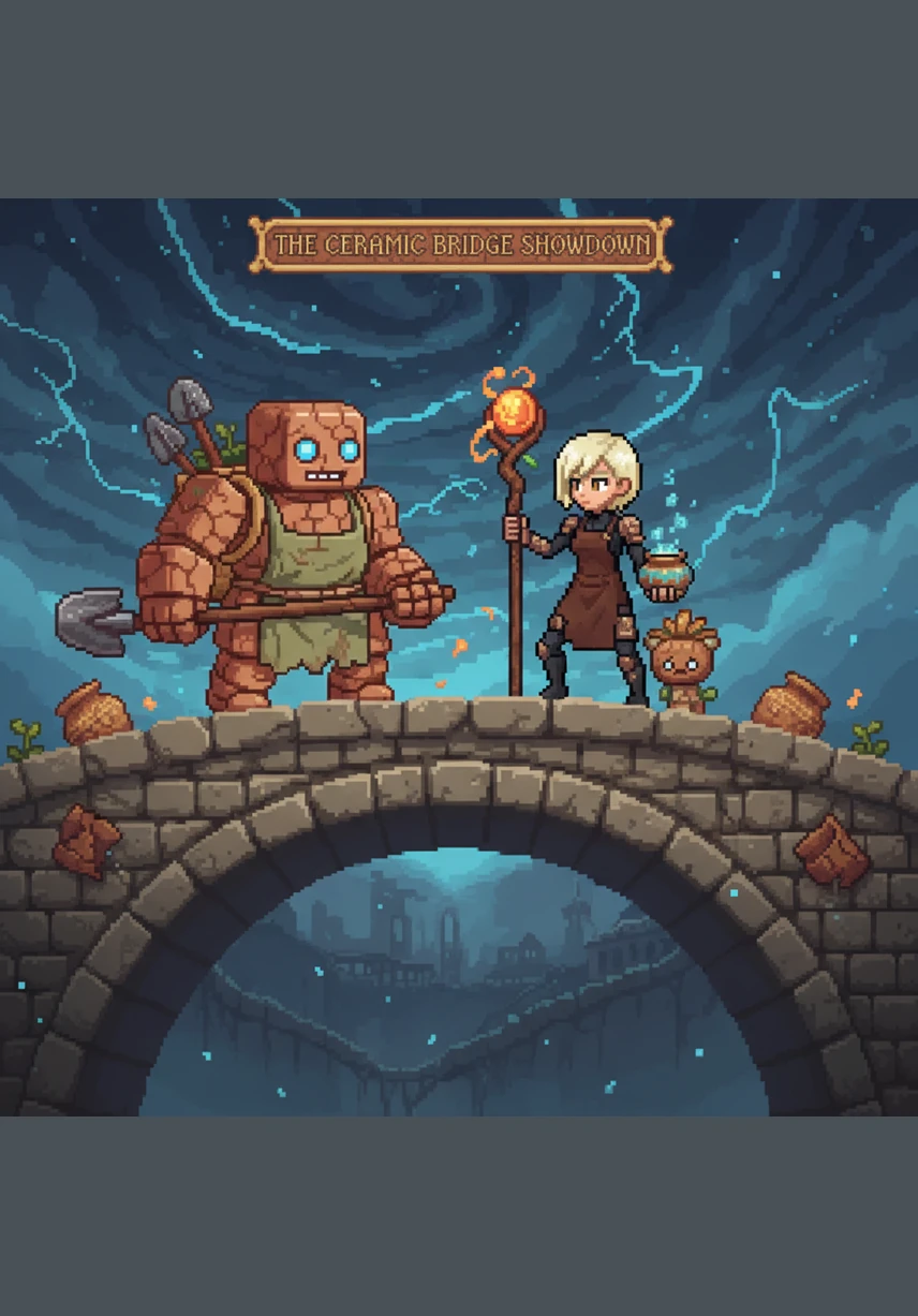 They race back to the colony just as the Central Kiln-Tower begins to shudder and groan under the pressure. Cera climbs the high scaffolding with trembling hands while Terra holds the ladder steady amidst the chaos. With a steady breath, she pours the Golden Glaze into the deep crack, watching as it flows like honey into the fracture.