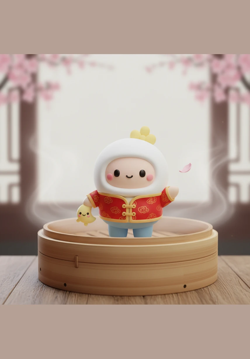 随着小团子的揉搓，手心里聚满了软绵绵、白花花的泡泡，就像一朵朵轻盈的小云朵。它开心地笑着，展示着这些可爱的小泡泡。