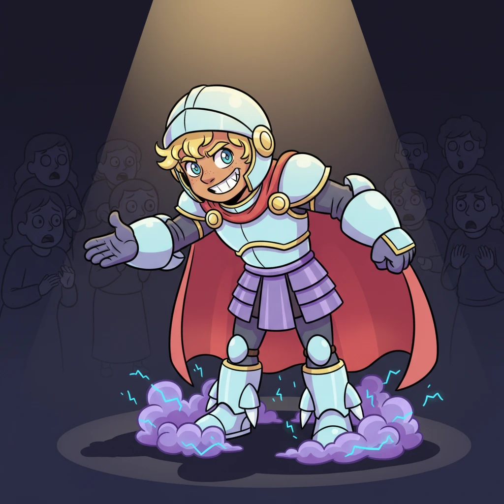 Claude Luchress, a picture of eerie calm amidst the pandemonium, stepped forward into the light, bowing theatrically to the terrified assembly. With a charming, yet utterly unsettling grin, he vanished into the shadows, leaving behind only a lingering scent of ozone and dread. His exit was as sudden and dramatic as his arrival.