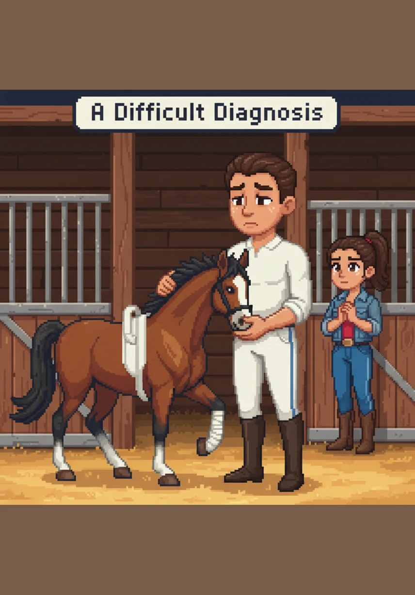 Dr. Miller arrives at the stable and explains that the horses have the horse flu, but he only has one dose of medicine left in his bag. Salma and Quinn tearfully offer the single cure to each other, showing the depth of their sisterly love and selfless sacrifice.
